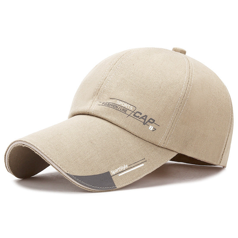 Spring And Summer Simple Running Size Lengthened Eaves Baseball Cap Men'S Sunshade Sun Hat Low Price Big Eaves Hat Cap87