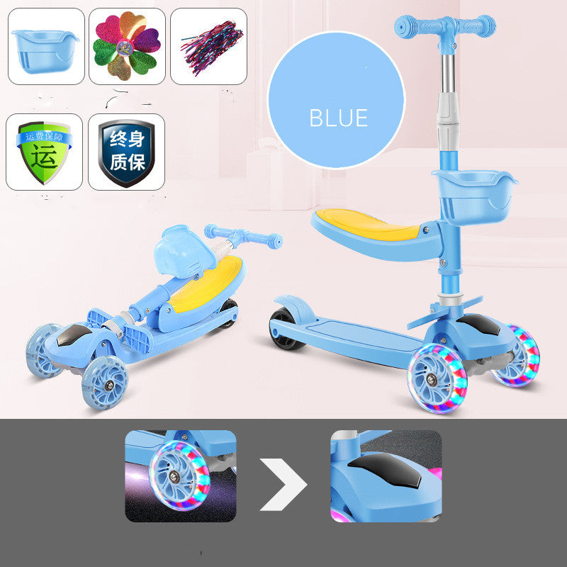 Children'S Scooter Mi Gao Three-In-One Kids Skateboard Scooter Scooter