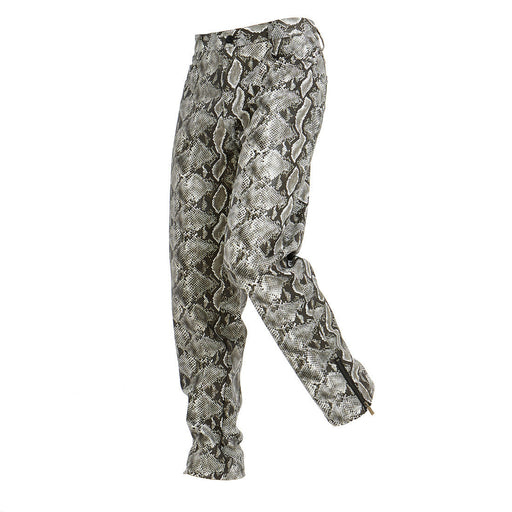 Casual Pants Snakeskin Pattern Men Pu Leather Pants