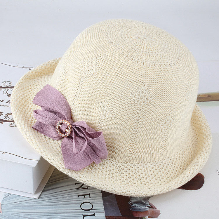 Women'S Hats Korean Version Of The Fashion Alice Along The Flower Knitted Women'S Hats Sun Hats