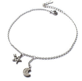 Fashion Jewelry Fine Asymmetric Star And Moon Bracelet Women