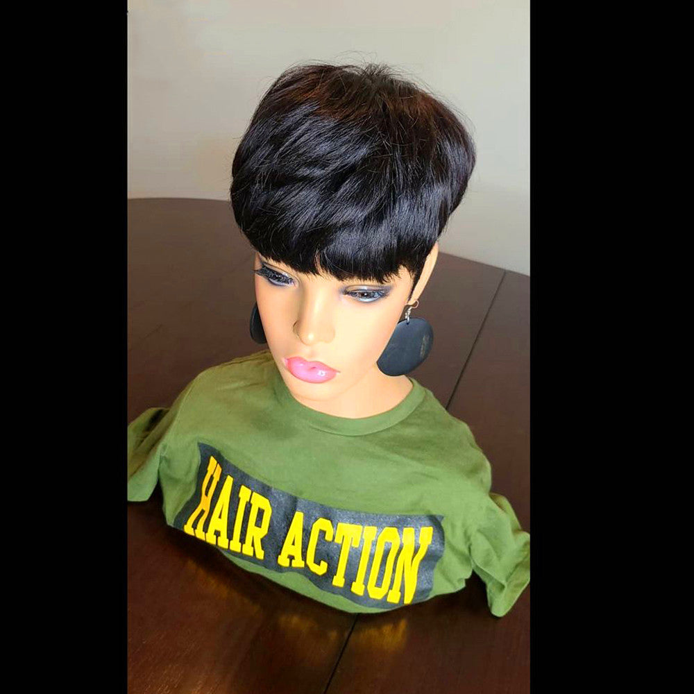 Wigs Female European And American Wig Short Hair Wig Short Straight Hair Bob Hair Wig