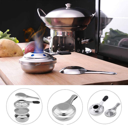 Portable Stainless Steel Alcohol Stove Picnic Tea Stove Outdoor Mini Stove Liquid Windproof Stove