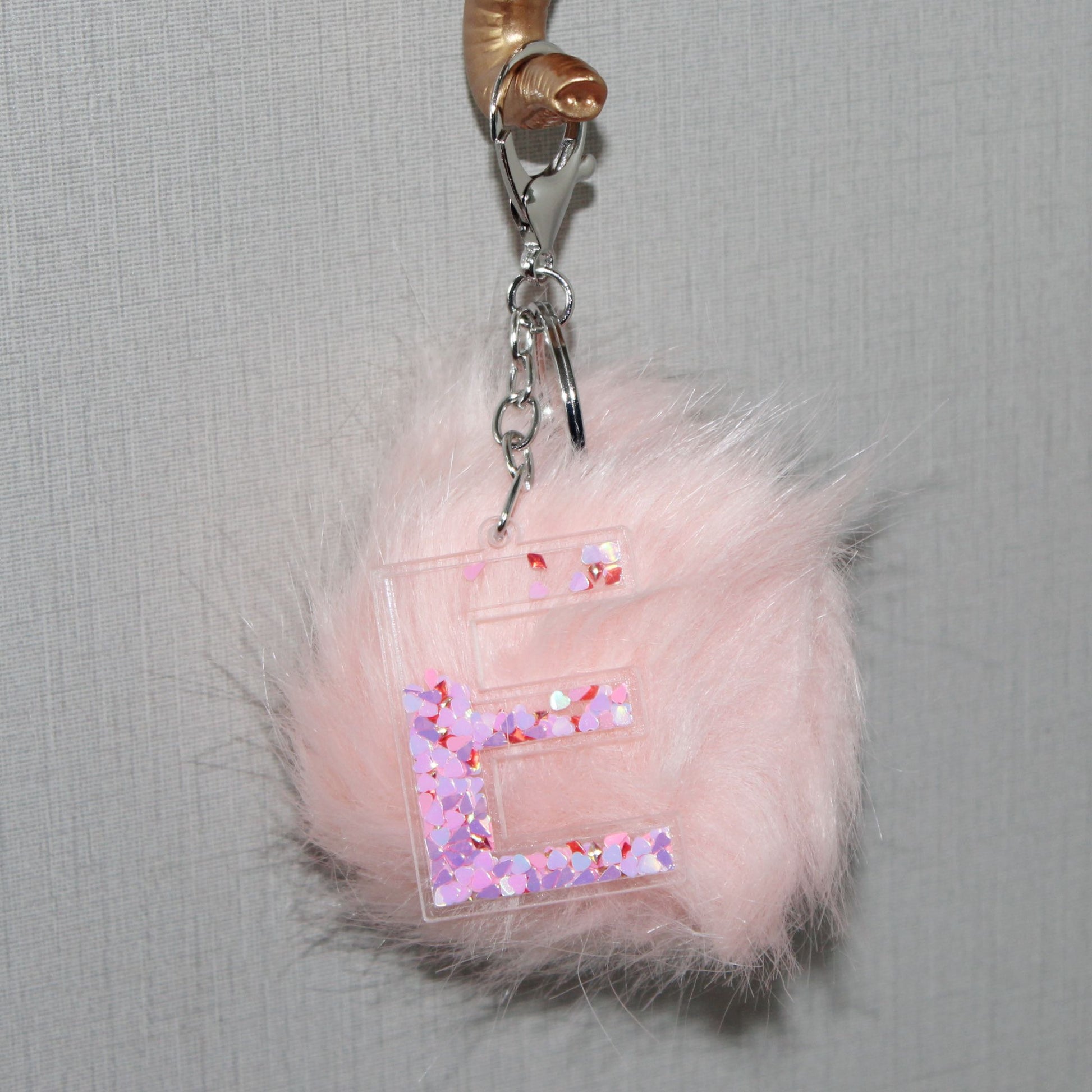 Children'S Letter Keychain Hair Ball