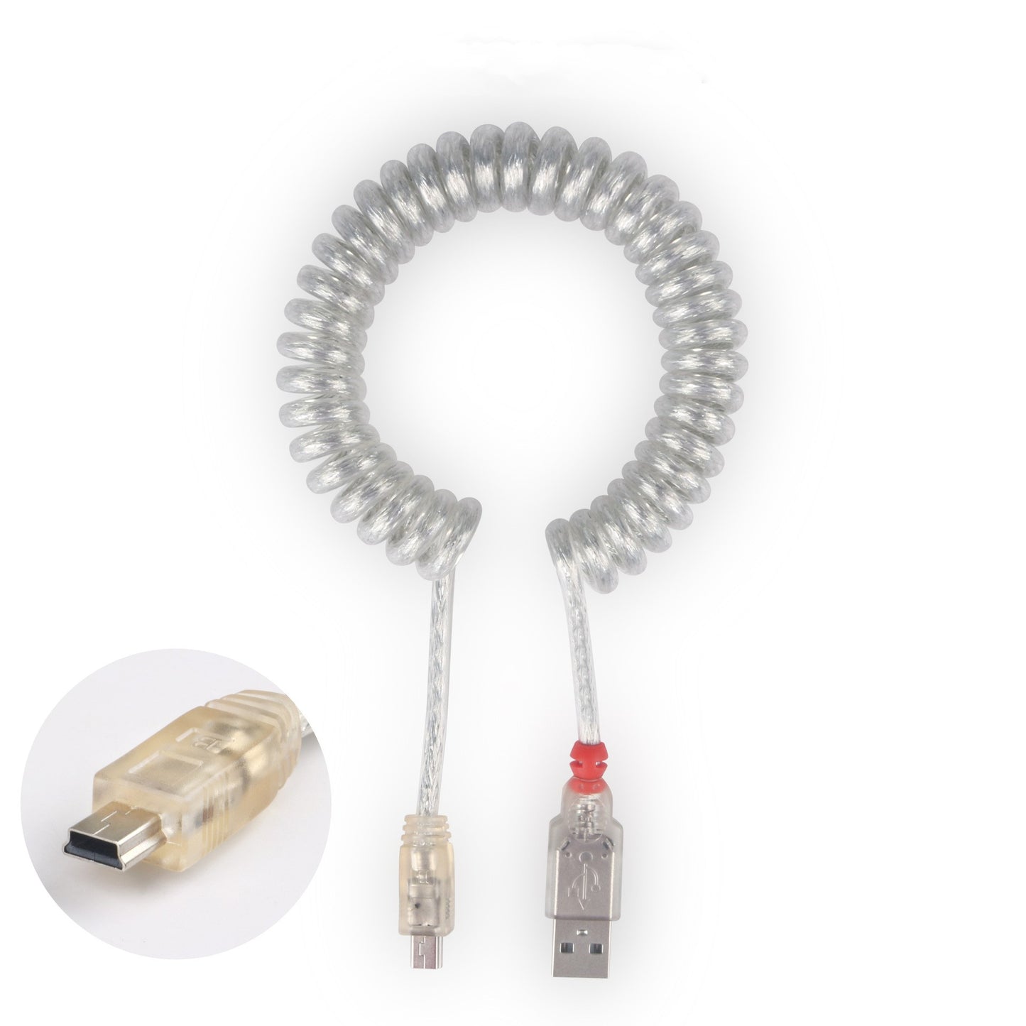 USB Spiral Mechanical Keyboard Data Cable