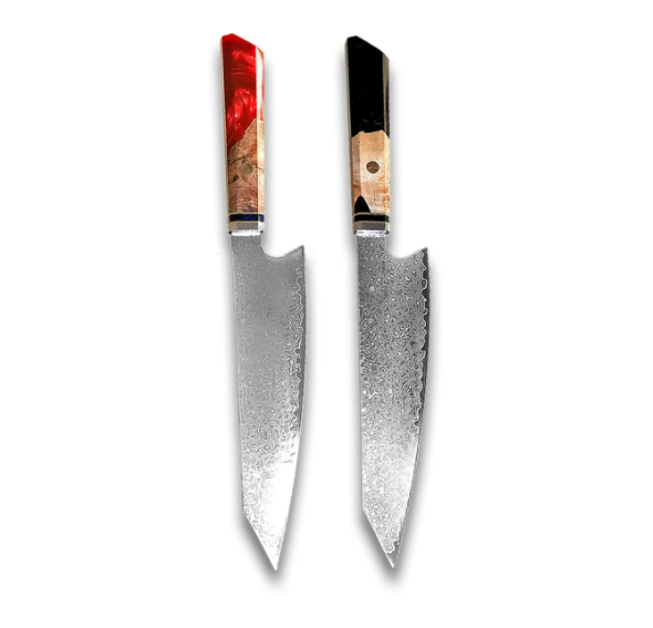 Chef's Knife For Japanese Cuisine In Damascus