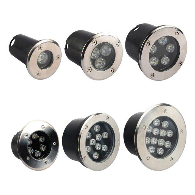 Led Underground Light 1W Outdoor Waterproof RGB Lawn Light Villa Garden Light