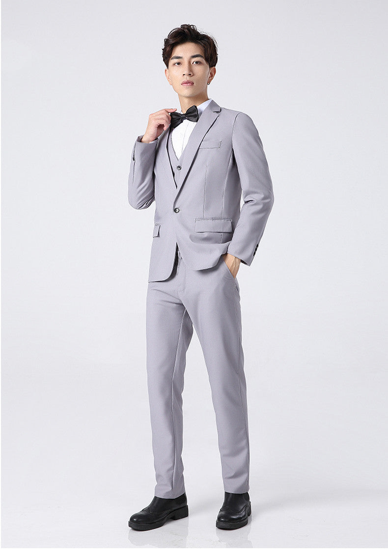 Men'S Suit Three-Piece Wedding