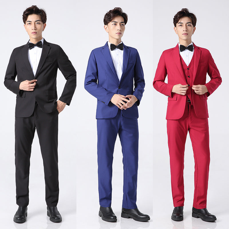 Men'S Suit Three-Piece Wedding