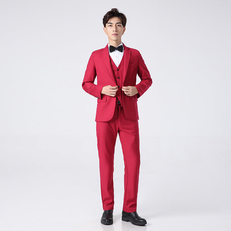 Men'S Suit Three-Piece Wedding