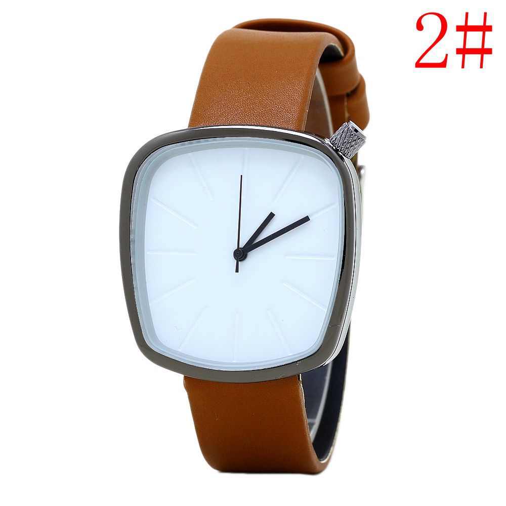 Korean fashion hand simple retro style barrel dial Casual watch watch creative student couples