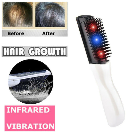 Electric Laser Infrared Anti Hair Loss Comb Vibration Scalp Massager Hair Brush Hair Scalp Massage Comb Hairbrush Bristle Nylon Women Wet Dry Curly Detangle Hair Brush Salon Hairdressing