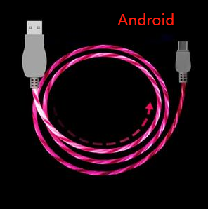 1M led charging cable