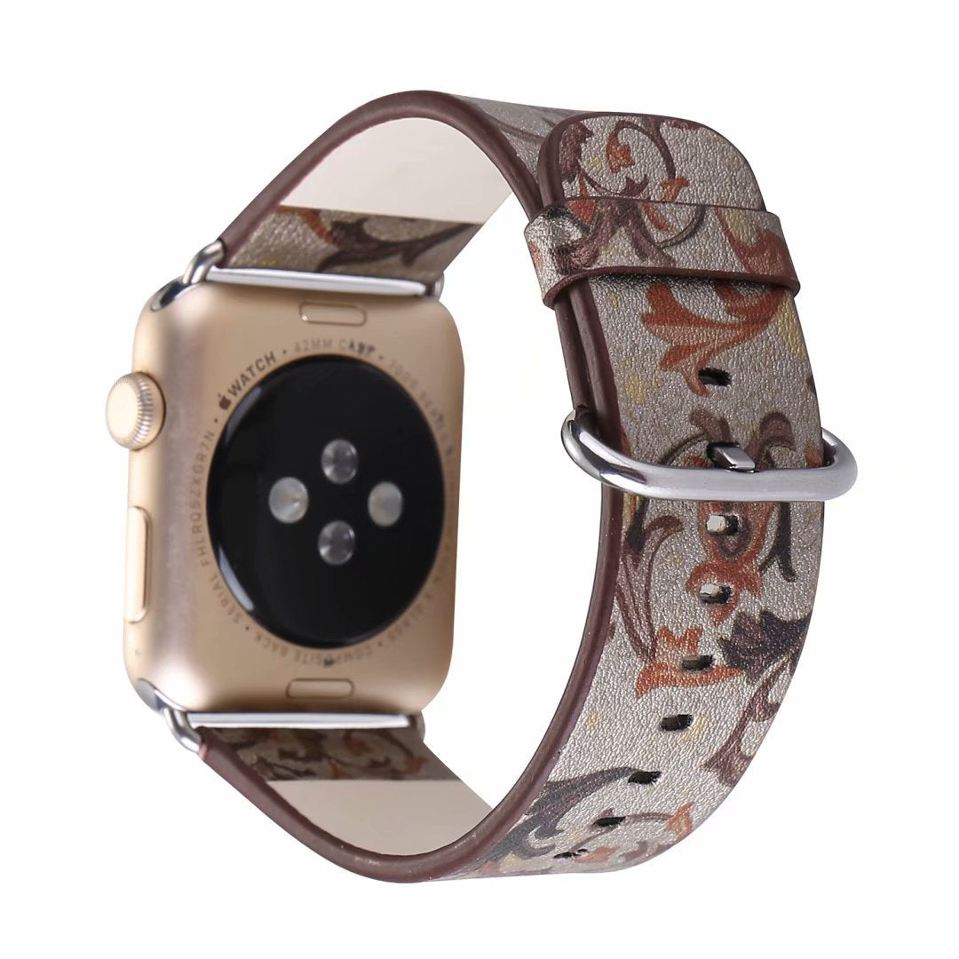 Phoenix flower strap universal leather watch