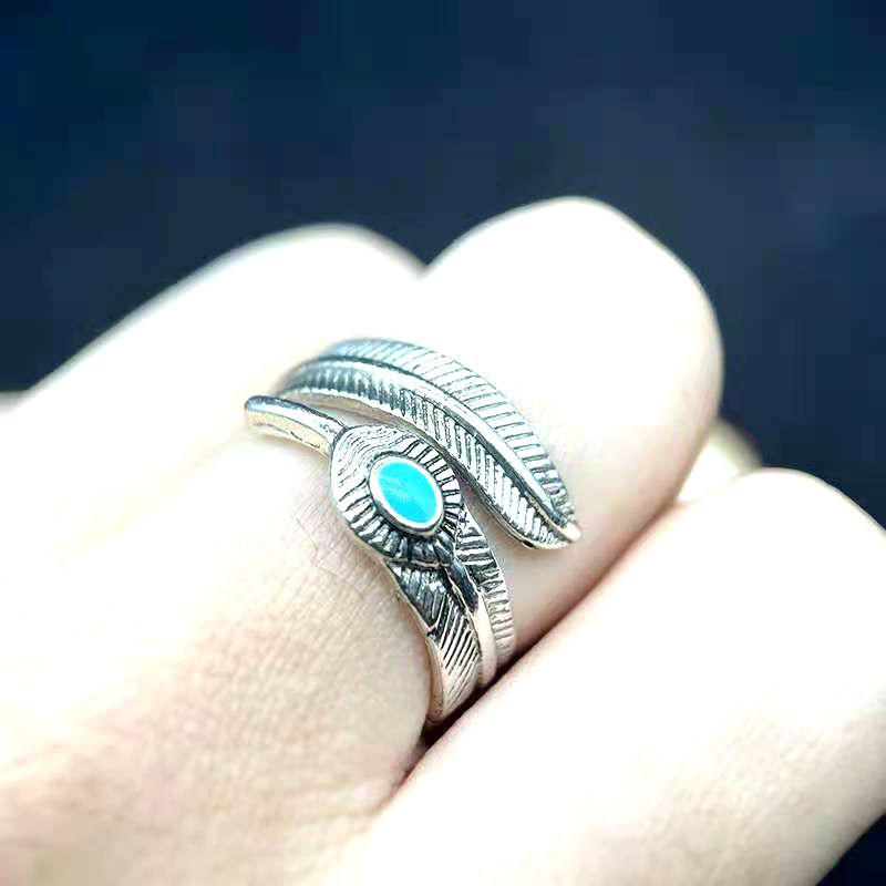 Feather Men's And Women's  Ring Jewelry Leaf Ring