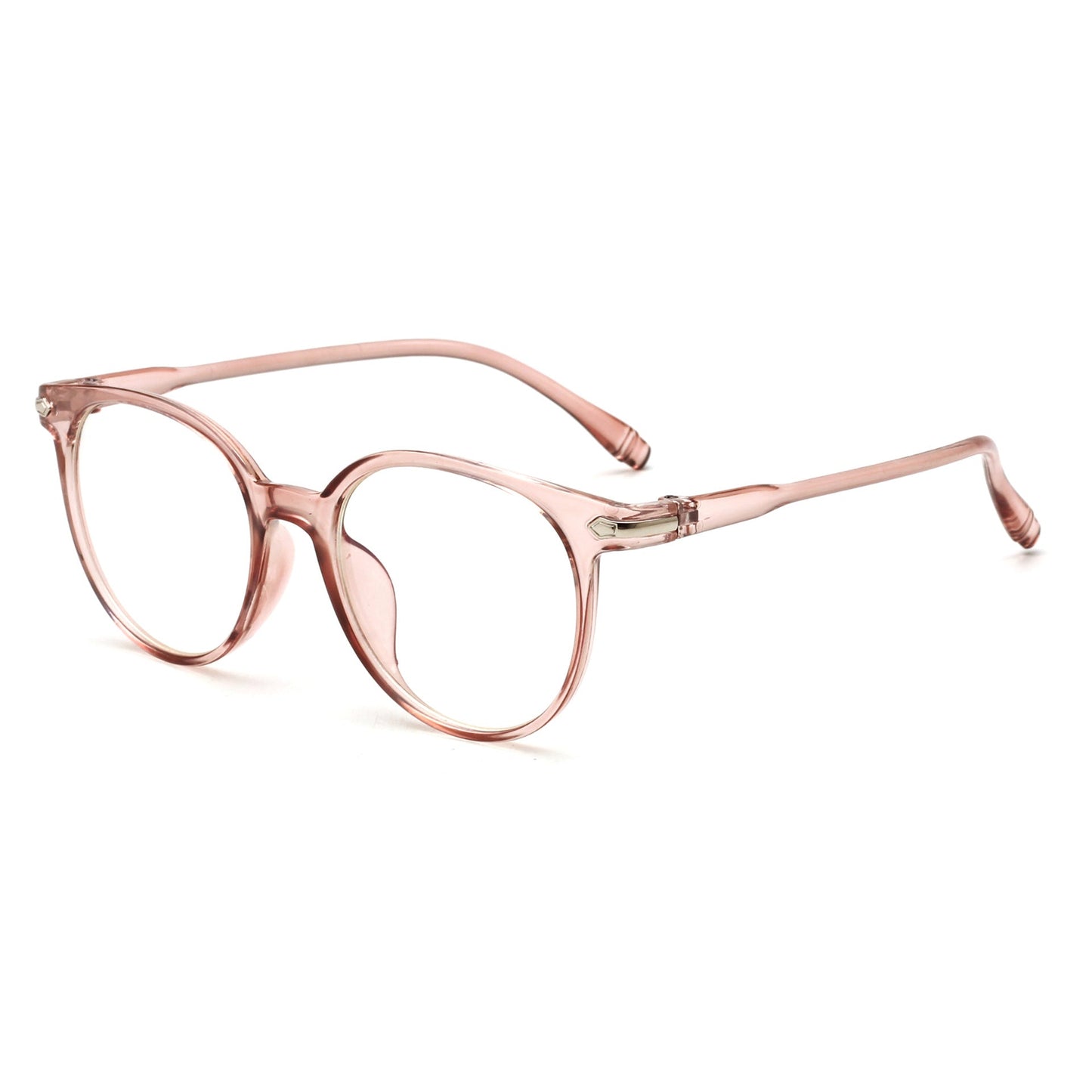 Transparent male and female glasses frame