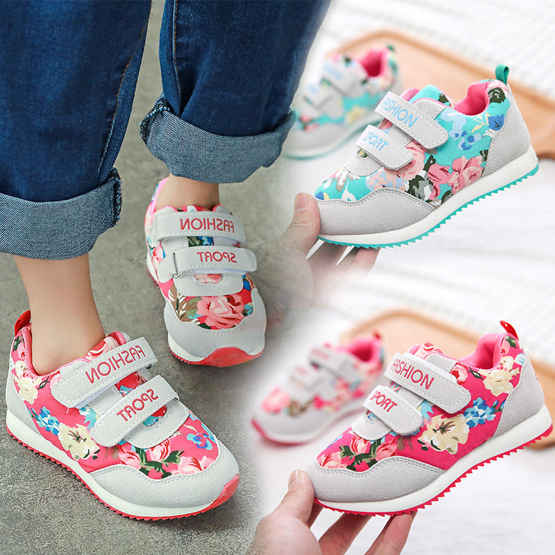 Floral warm sneakers