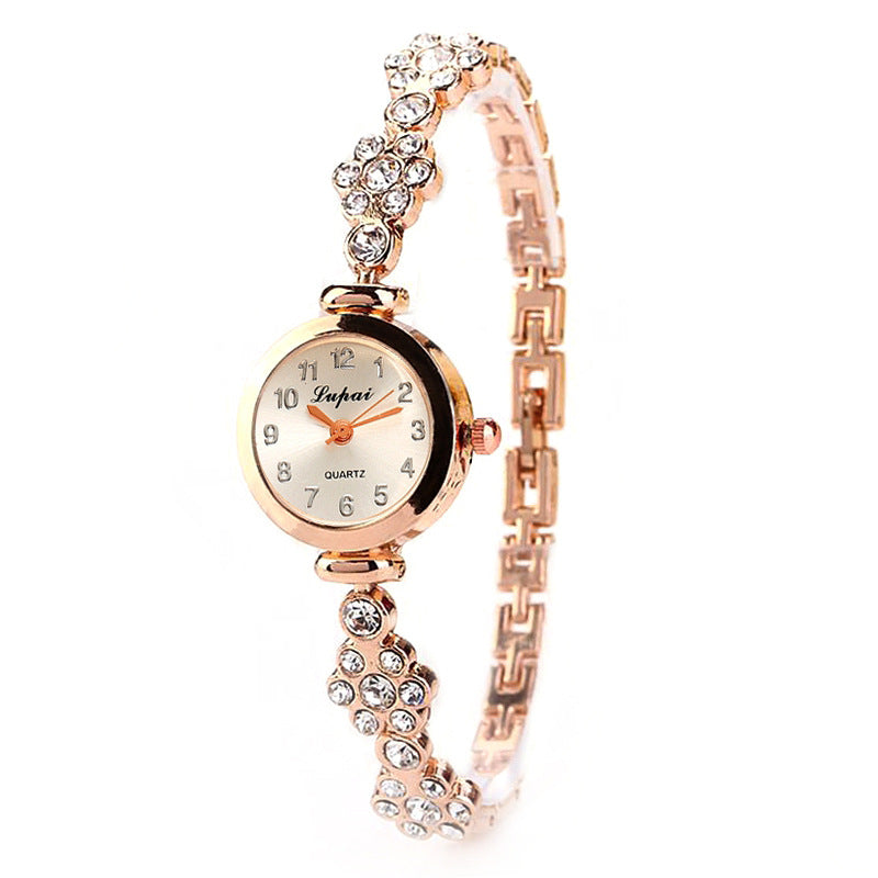 Ladies flower bracelet watch