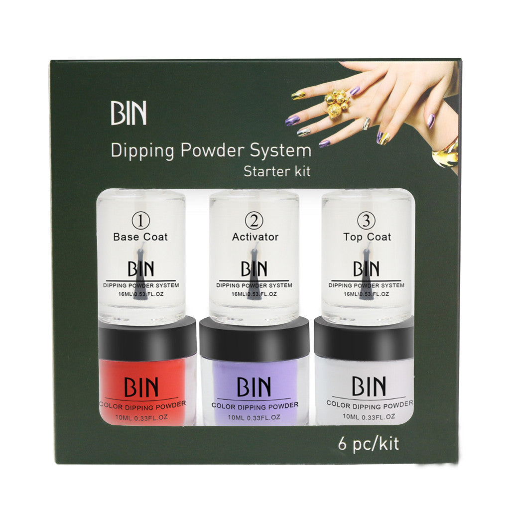 Nails Dip Powder Set Acrylic Liquid Dipping System Without Lamp Cure Natural Dry