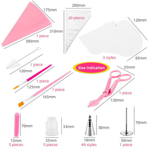 Cake Decorating Set Decorating Tools Baking Set 83 Pieces Decorating Nozzle Making Cake Tools