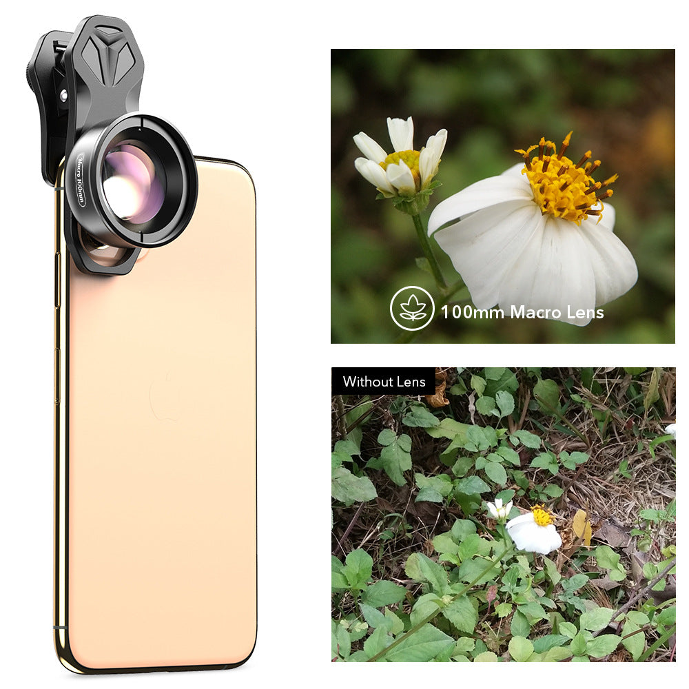 High-Definition Macro Flower Jewelry Lens Shooting Wide Angle Fisheye Telephoto Macro External Mobile Phone Lens