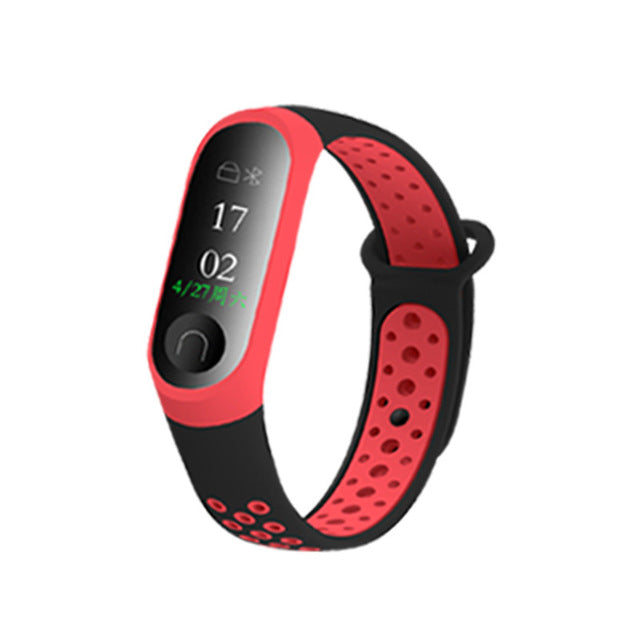 Newest Millet Silica Bracelet 3 4 Wristband Smart Sports Bracelet Replacement For Xiaomi Mi band 3 4 Wristband Fitness Watch