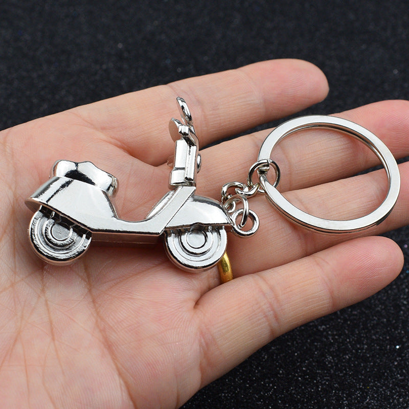 Creative Metal Imitation Motorcycle Keychain