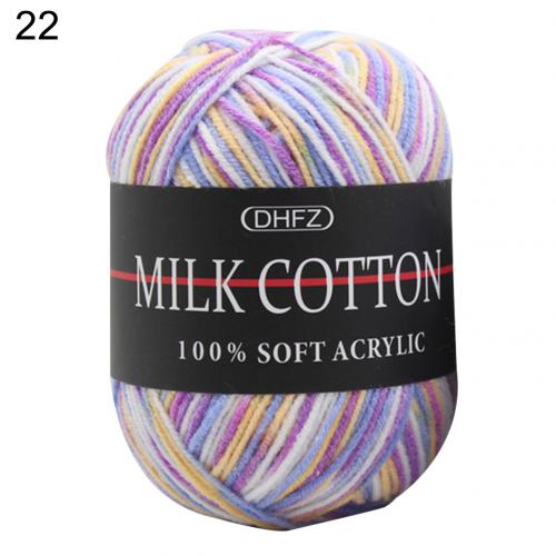 3-ply dyed milk cotton wool