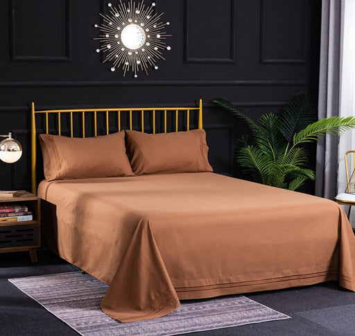 Bedding 4 Piece Bed Sheet Set Solid Color  Comforter Set Made Of Polyester