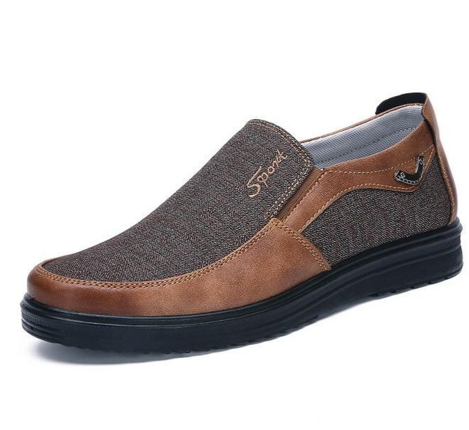 Breathable Canvas Slip-On Shoes