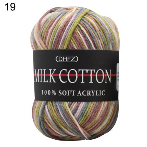 3-ply dyed milk cotton wool