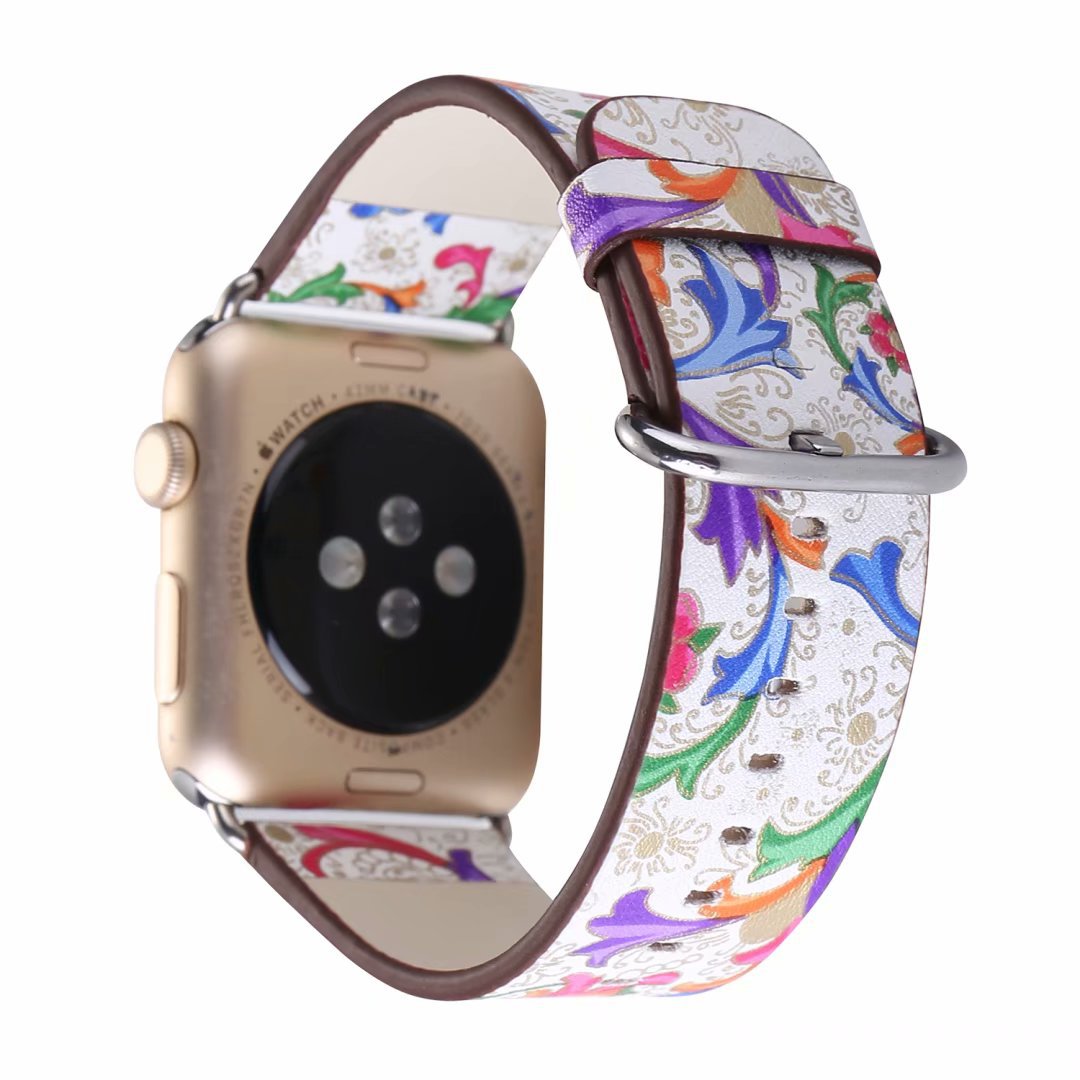 Phoenix flower strap universal leather watch