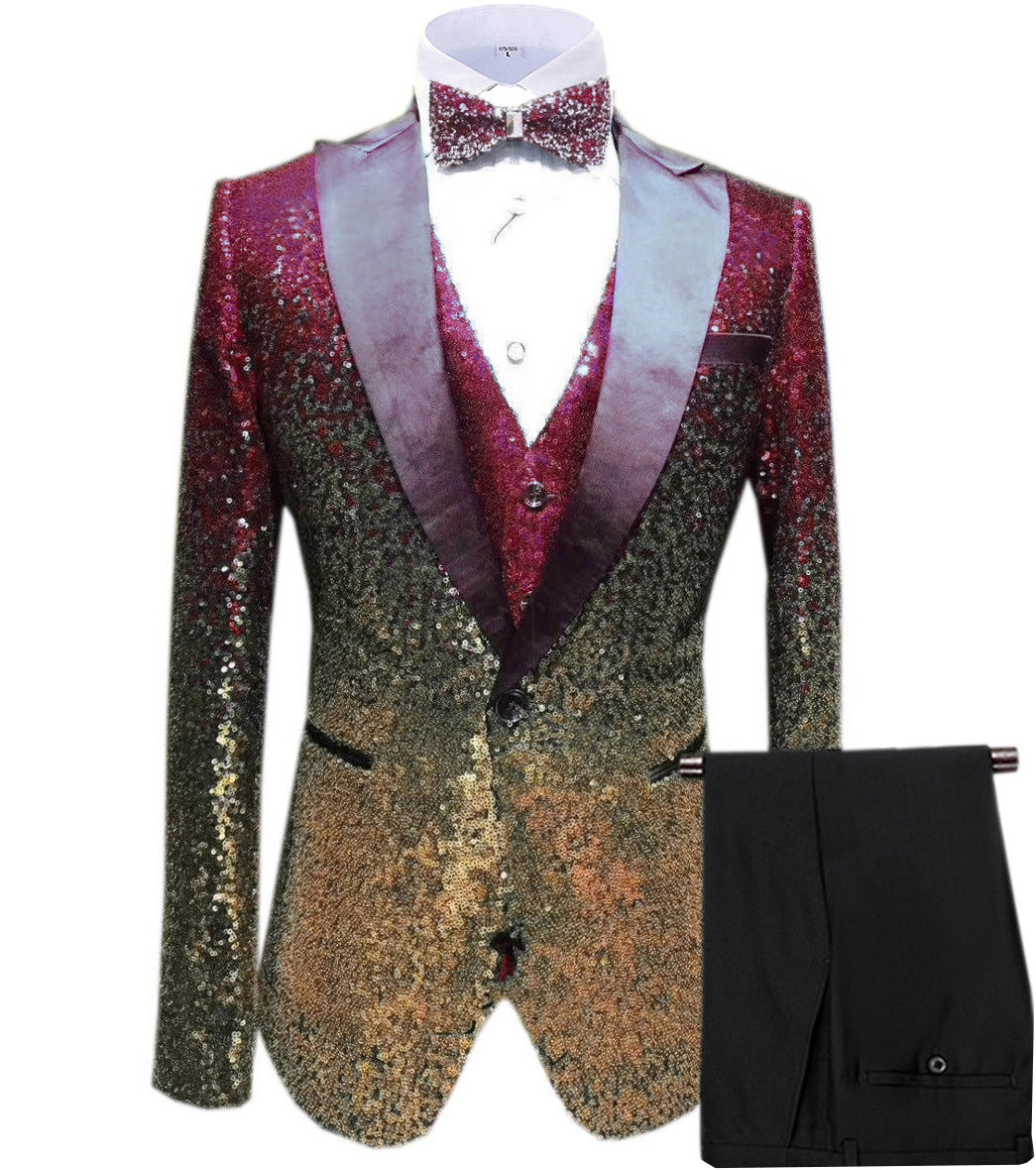 Three-piece Stage Suit For Men