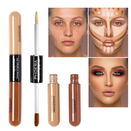 Double Heads Are Suitable For Any Skin Type Natural Color Brightening Liquid Concealer