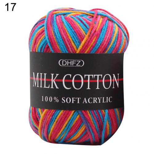 3-ply dyed milk cotton wool