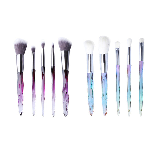 Makeup Brushes Travel Set 5PCS Pro Rainbow  Diamond Shaped New Arrival