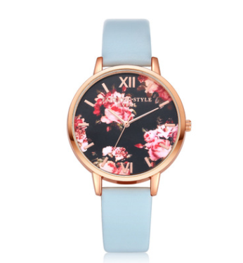 High Quality Fashion Leather Strap Rose Gold Women