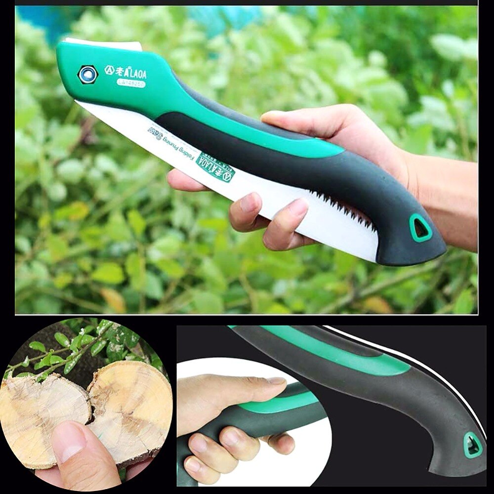 LAOA Camping Foldable Saw Portable Secateurs Gardening Pruner 10 Inch Tree Trimmers  Camping Tool for Woodworking Saw Trees