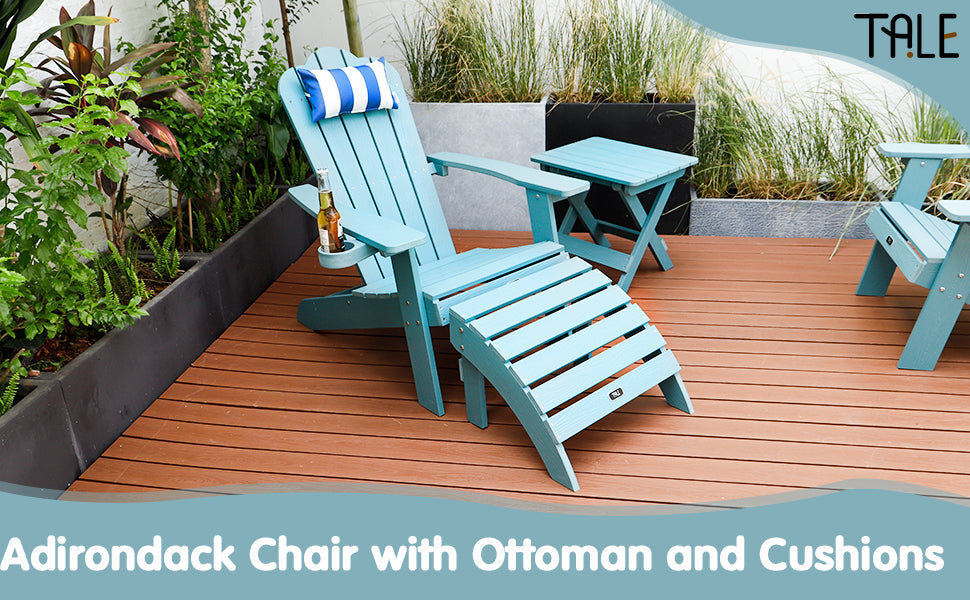 TALE Adirondack Chair Backyard Furniture Painted Seat Pillow,Banned From Selling On Amazon