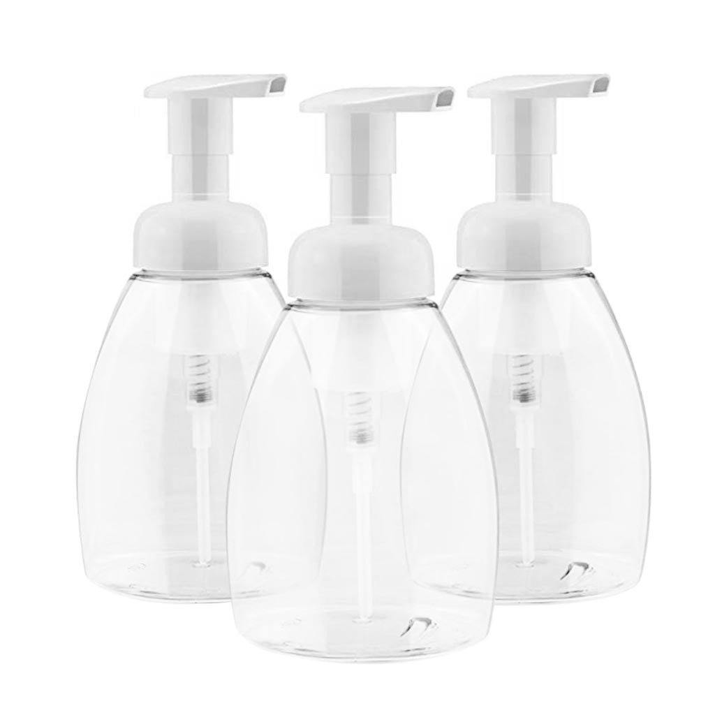 Foam Press Bottle Foaming Soap Dispensers Pump-Bottles Liquid Soap, 300ml