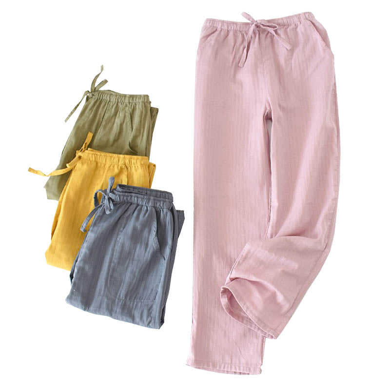 Spring and Autumn Muji Couple Pajamas