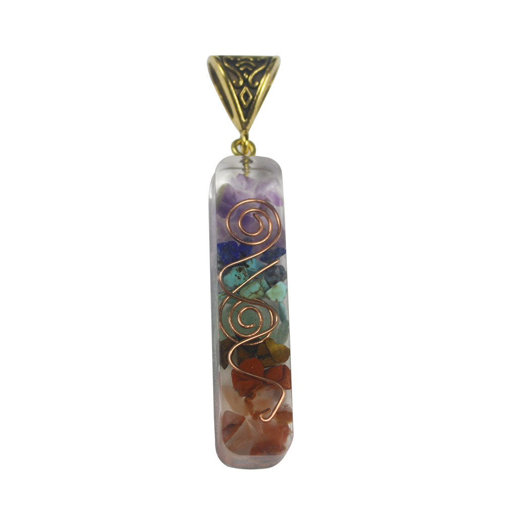 Gravel Seven Chakra Spirit Pendant