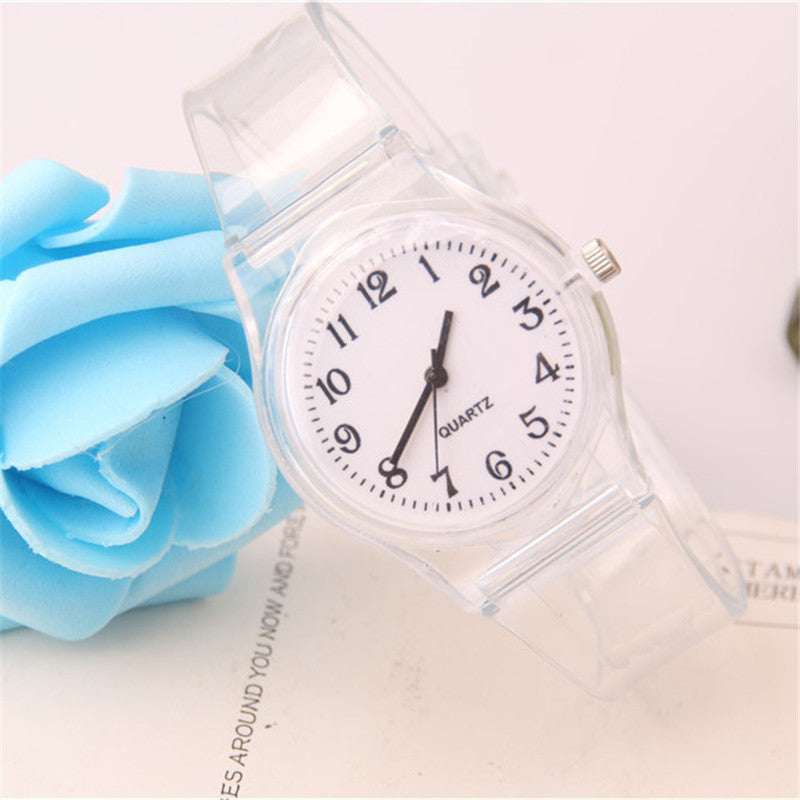 Plastic Transparent PVC Watch Small  Watch Ladies