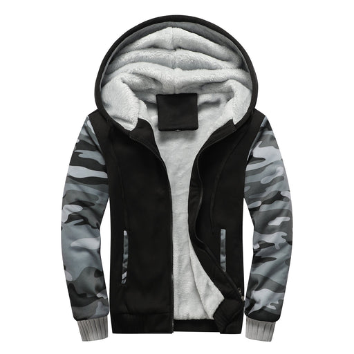 Hooded zipper for men