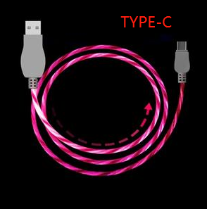 1M led charging cable