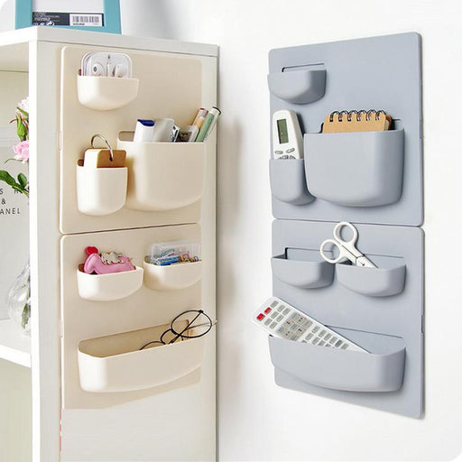 Home Storage Wall Suction Cup Plastic Storage Rack Cosmetic Toiletries Sundries Storage Holder Bathroom Organizer