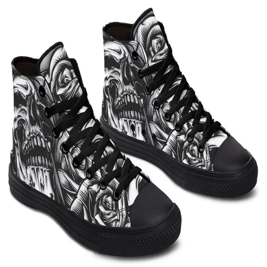 Printed Couple High-top Canvas Shoes