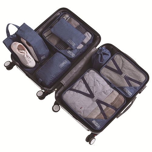 7 parts leisure package travel bag storage bag