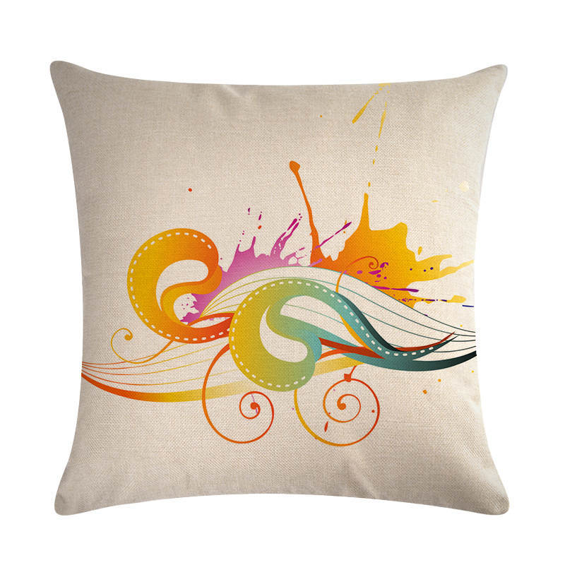 Abstract Guitar Series Linen Pillowcase Cushion Cover