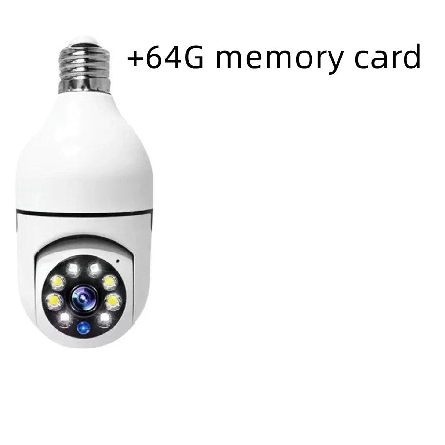 Bulb Type Long Range Wireless Home Camera Without Dead Angle